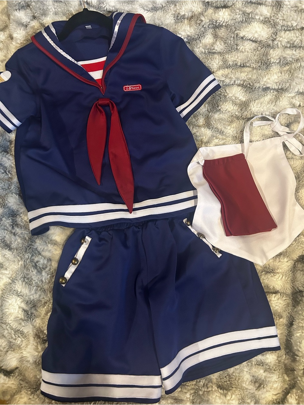 Stranger Things Scoops Ahoy Steve Costume 3 pc. Kids M/L